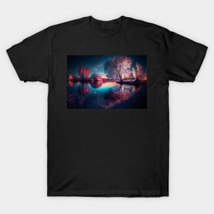 Serene Landscape of Trees and a Lake T-Shirt